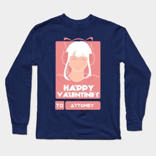 Girls in Happy Valentines Day to Attomey Long Sleeve T-Shirt